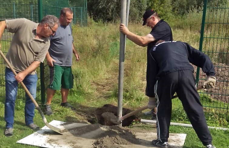 Projekt Ballfangzaun in Angriff genommen