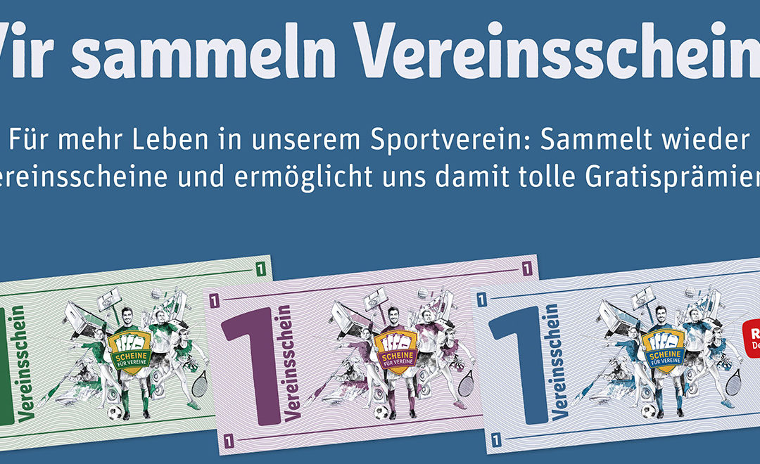 Aktion „Scheine für Vereine“ wieder da